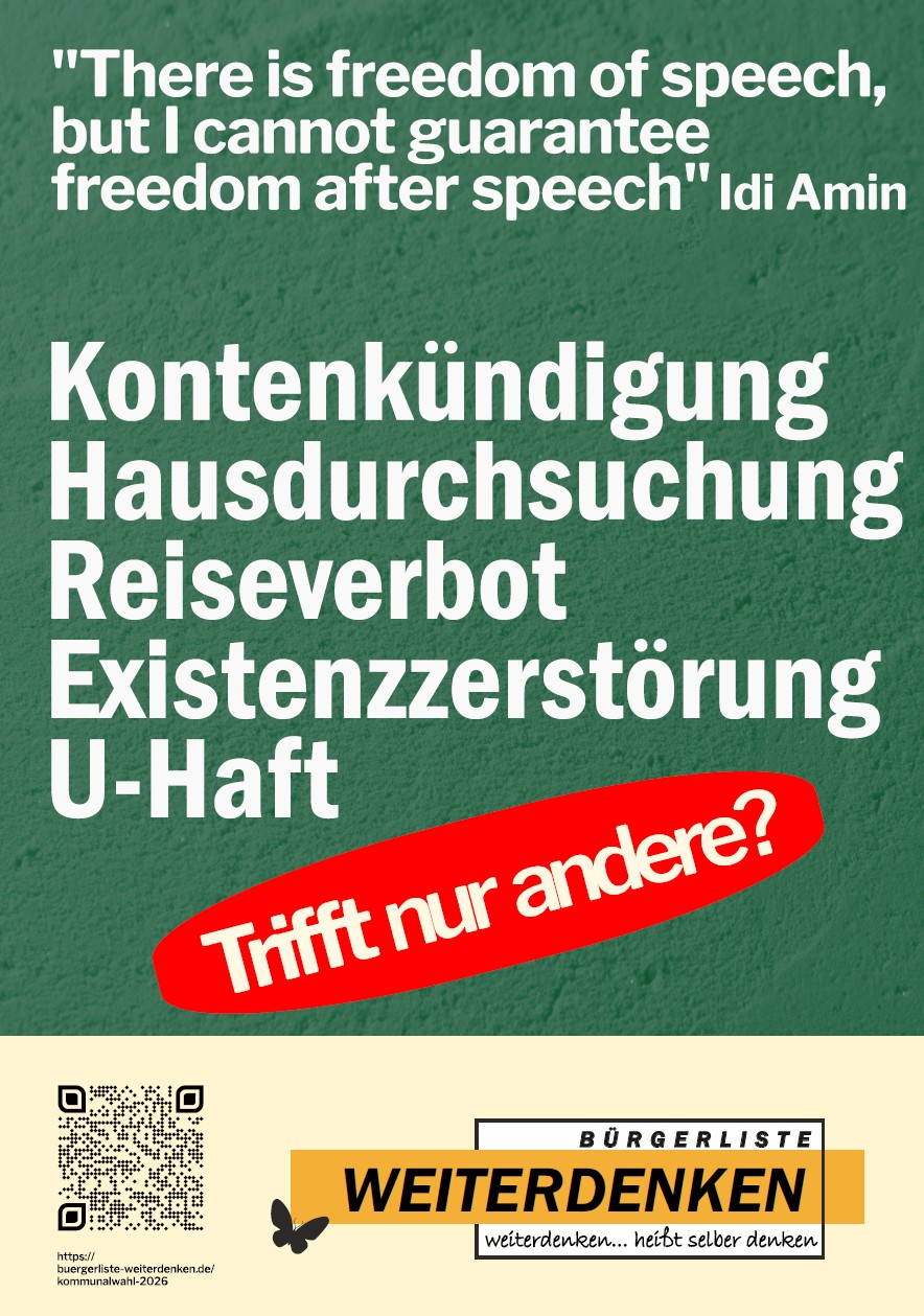 Kontokündigungen, Hausdurchsuchungen, ... - Trifft nur andere?