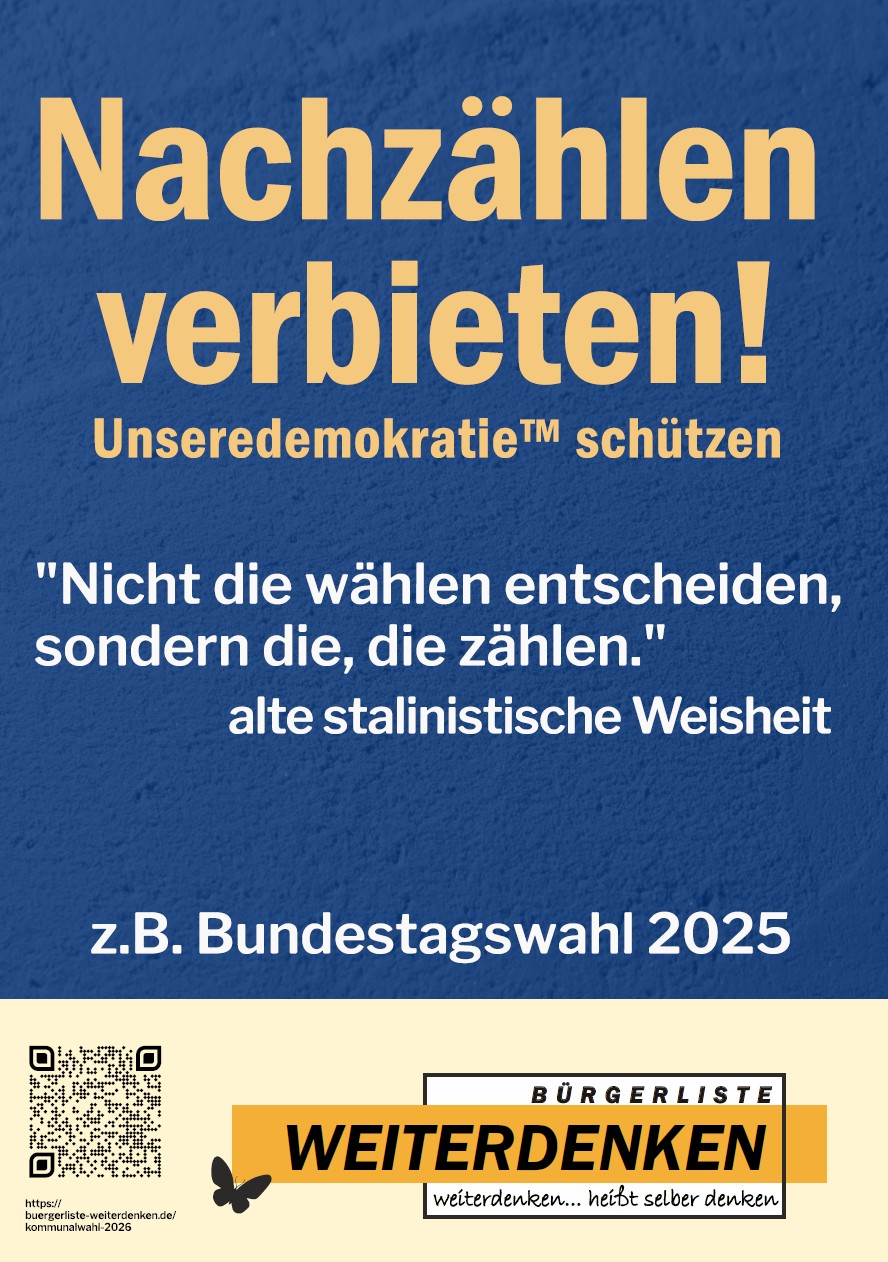 Nachzählen verbieten!