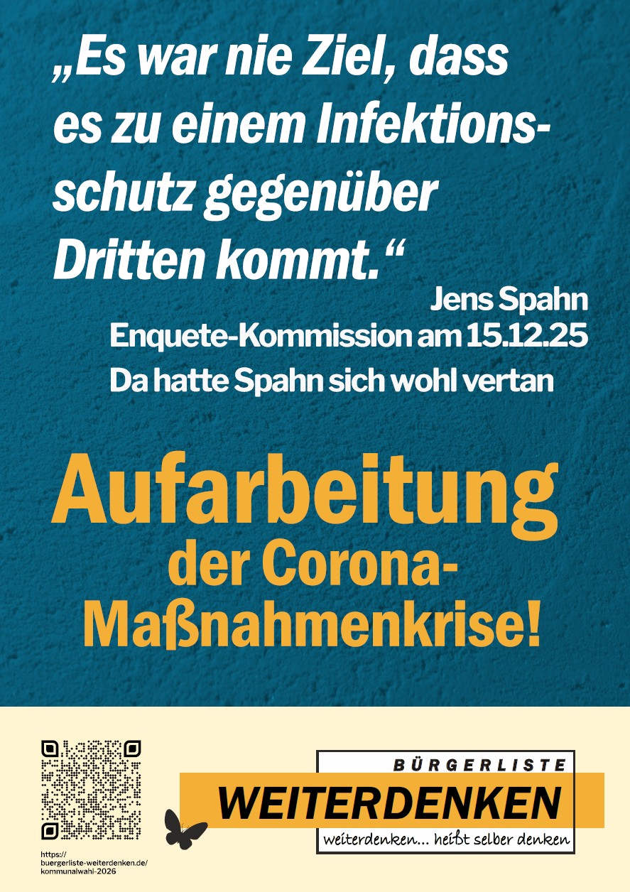 "Es war nie Ziel, dass es zu einem Infektionsschutz gegenüber Dritten kommt" - Jens Spahn in der Enquete-Kommission am 15.12.2025